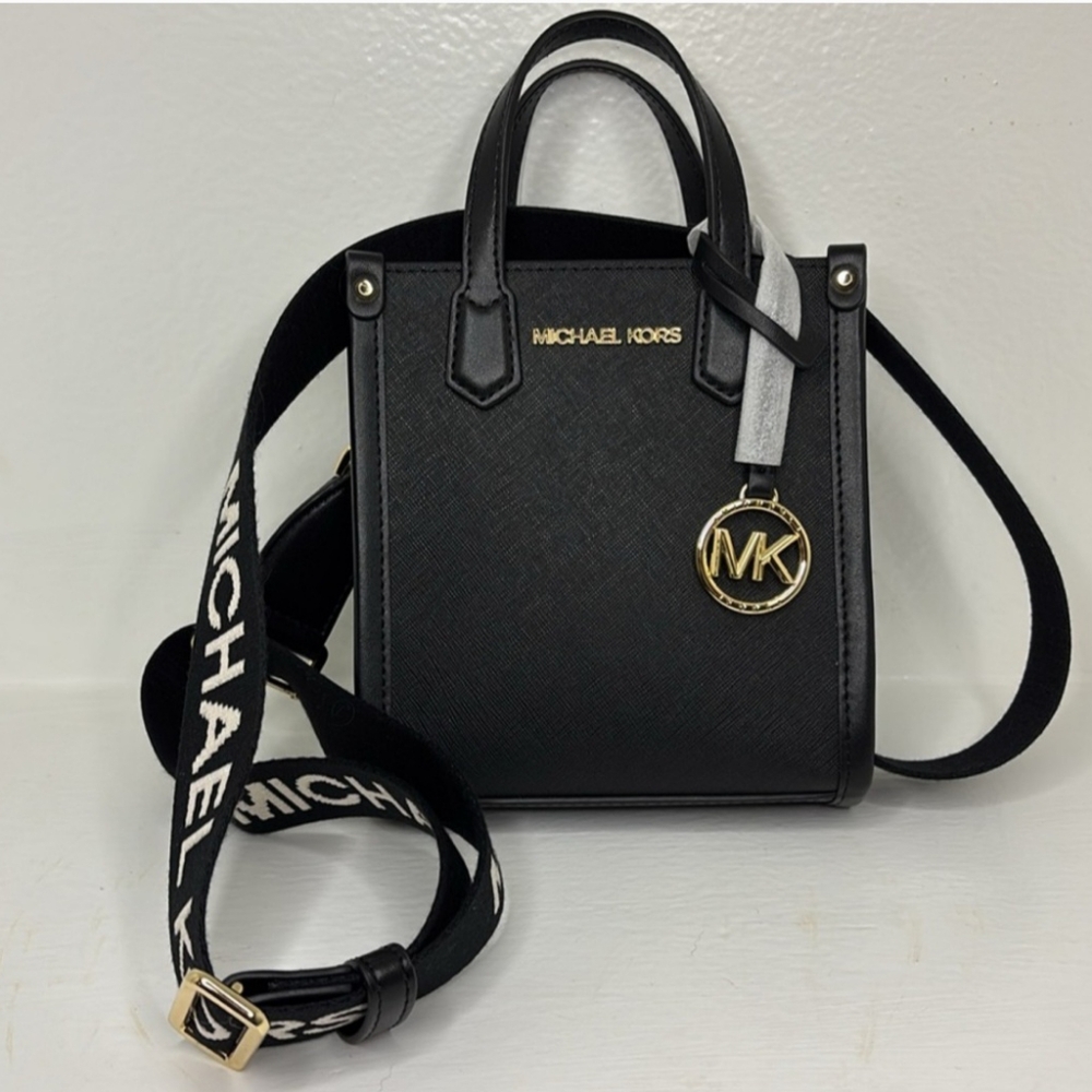 Michael Kors Mercer NWOT Black Mini Crossbody - Picture 5 of 5
